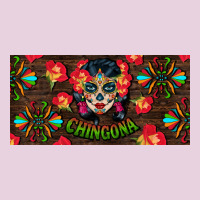 Chingona Sugar Skull License Plate Ladies Tee | Teevron
