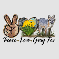 Peace Love Gray Fox Premium Sweatshirt | Teevron