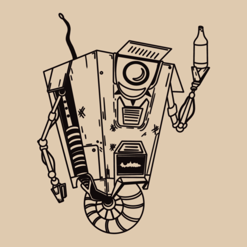 B&w Claptrap   Borderlands Classic Tee by tuanDangUi | Teevron