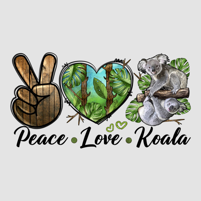 Peace Love Koala Premium Sweatshirt by LillyAllenDesigns | Teevron