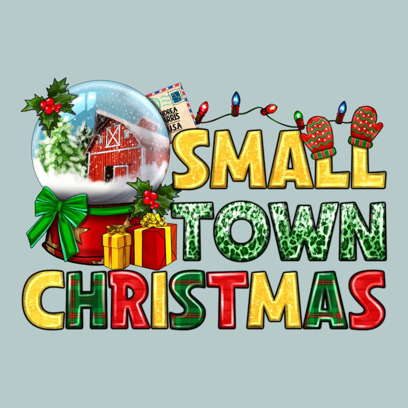Small Town Christmas Heavy Core Tee by NancyCooperArtShop | Teevron