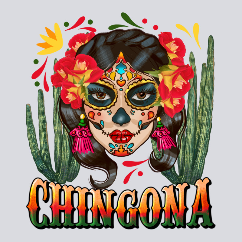 Chingona Sugar Skull Zipper Hoodie by BundleAndBundleShop | Teevron