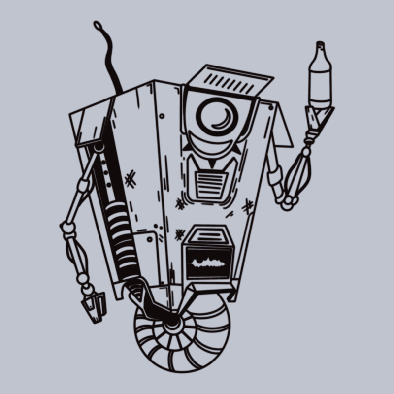 B&w Claptrap   Borderlands Premium Hoodie by tuanDangUi | Teevron