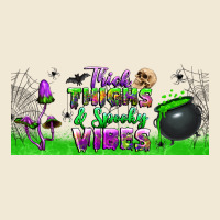 Thick Thighs And Spooky Vibes Libbey Glass Premium Tee | Teevron