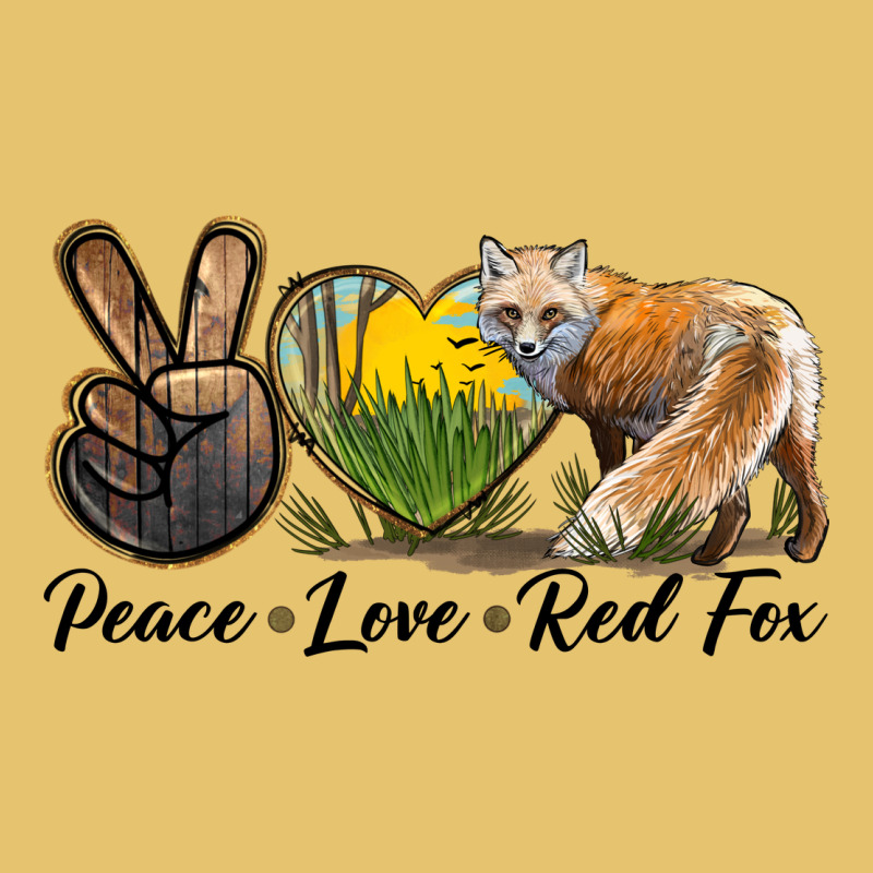 Peace Love Red Fox Premium Sweatshirt by LillyAllenDesigns | Teevron