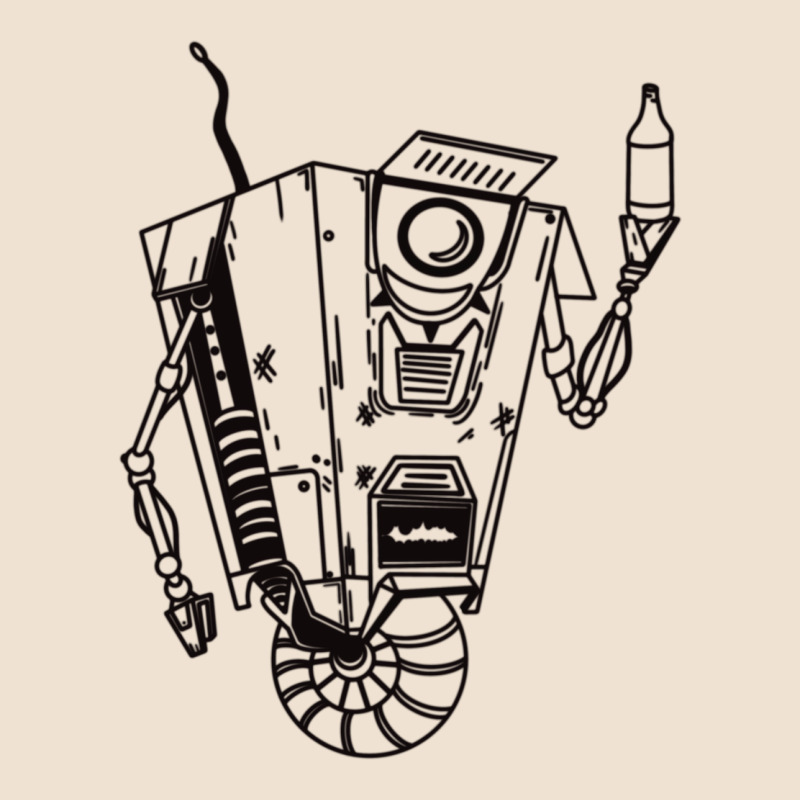 B&w Claptrap   Borderlands Urban Heavy Tee by tuanDangUi | Teevron