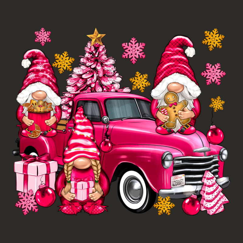 Pink Christmas Gnomes Truck Heavy Core Tee by NancyCooperArtShop | Teevron
