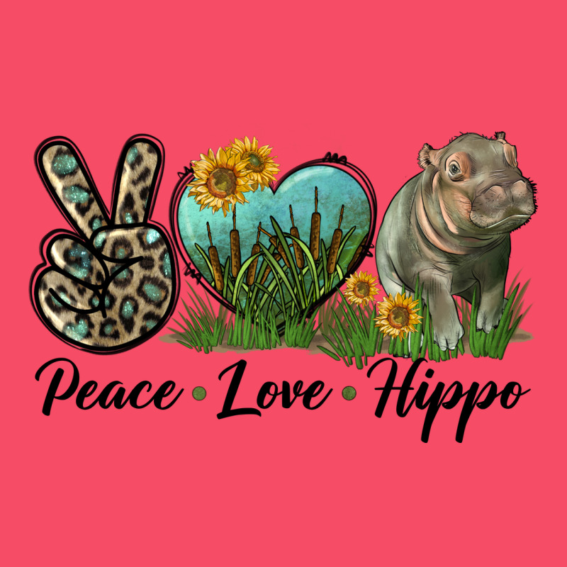 Peace Love Hippo Premium Sweatshirt by LillyAllenDesigns | Teevron