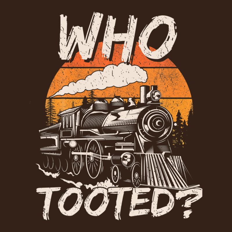 Who Tooted Funny Train Lovers And Railroad Retro Vintage Heavy Core Tee by tuanDangUi | Teevron