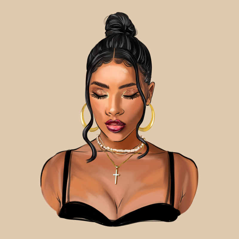 Black Woman Heavyweight Sweatshirt by FaDigitalArtStudio | Teevron