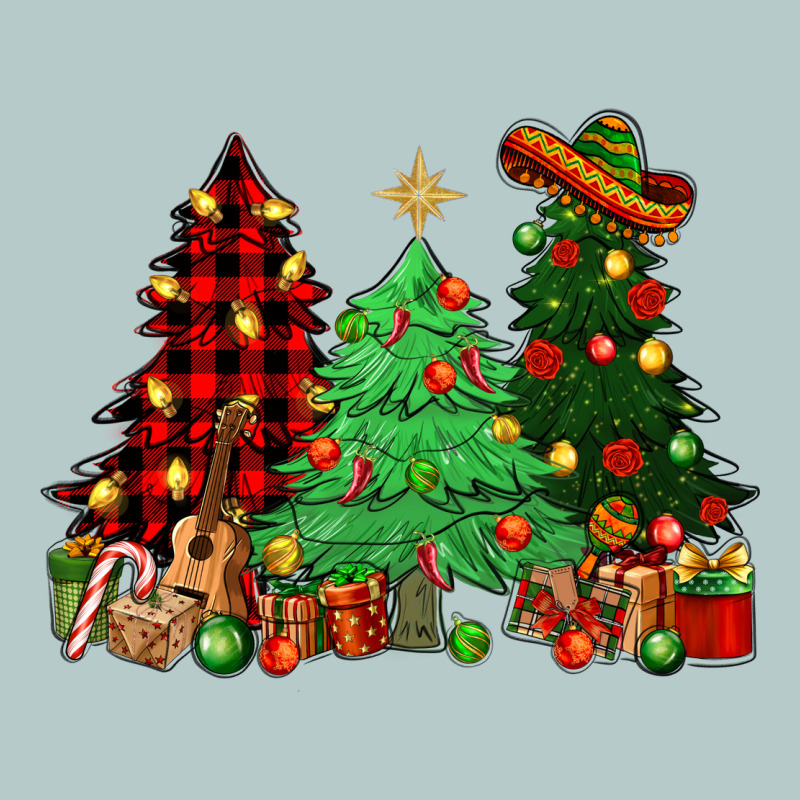 Mexican Christmas Trees Heavy Core Tee by NancyCooperArtShop | Teevron
