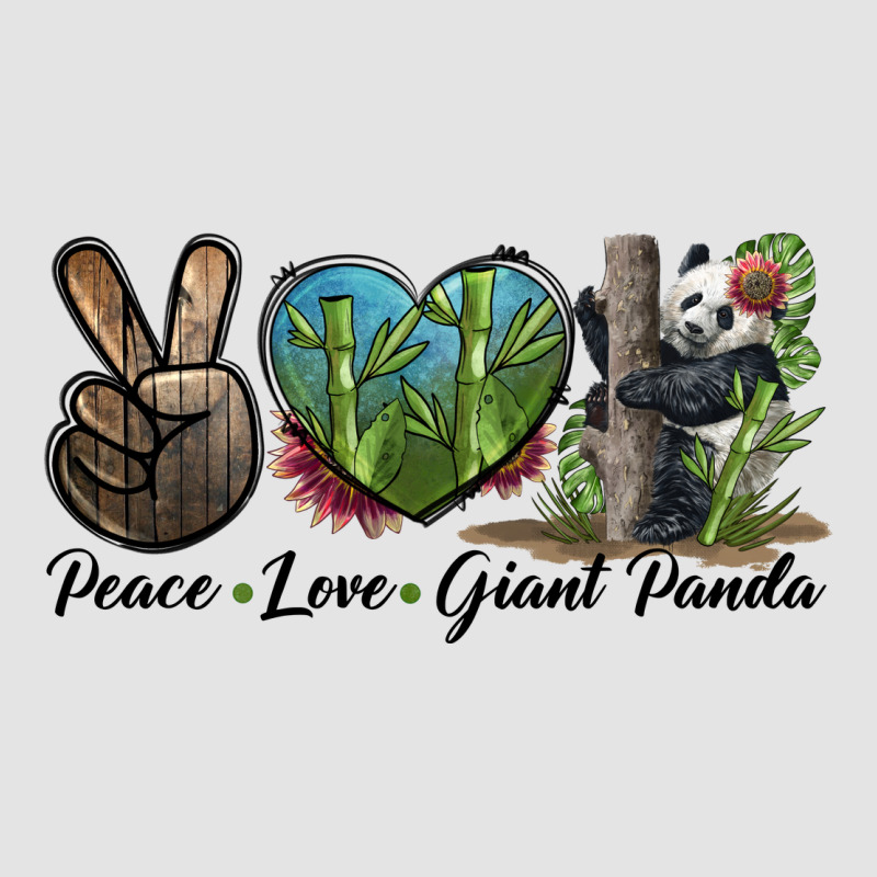Peace Love Giant Panda Premium Sweatshirt by LillyAllenDesigns | Teevron