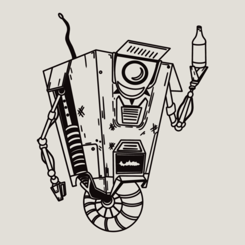 B&w Claptrap   Borderlands Heavy Core Tee by tuanDangUi | Teevron