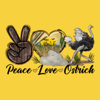 Peace Love Ostrich Premium Sweatshirt | Teevron