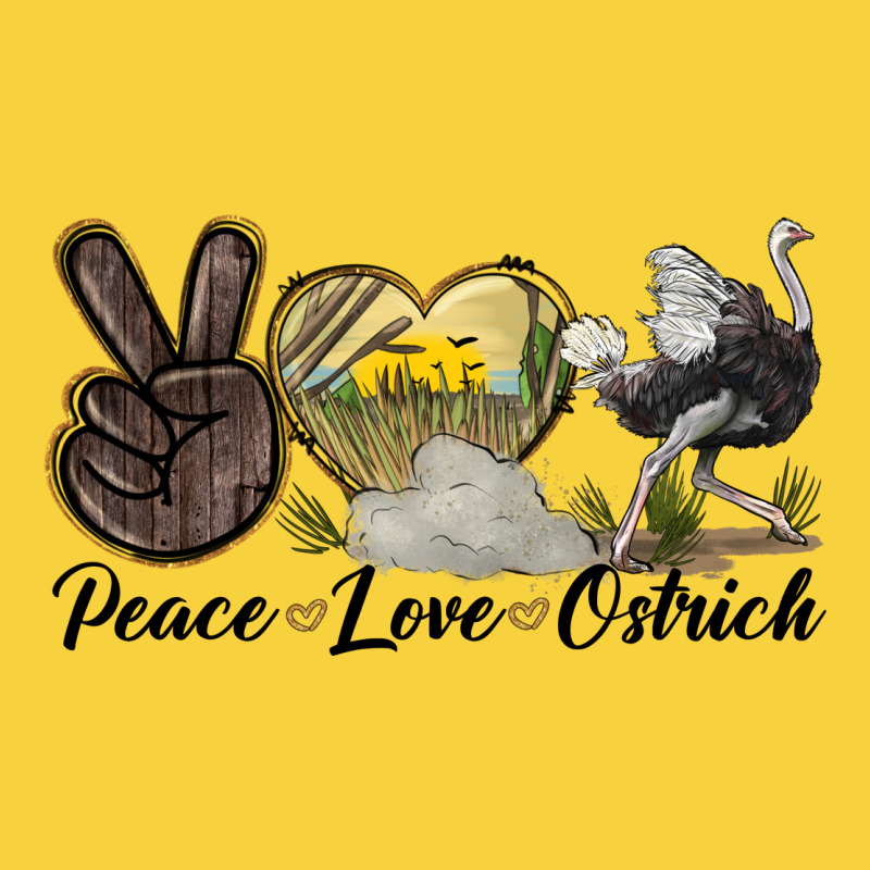 Peace Love Ostrich Premium Sweatshirt by LillyAllenDesigns | Teevron