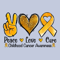 Peace Love Cure Childhood Cancer Long Sleeve Tee | Teevron