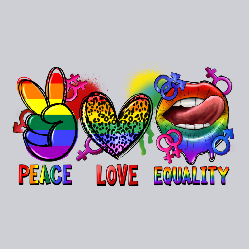 Peace Love Equality Heavyweight Sweatshirt by FaDigitalArtStudio | Teevron