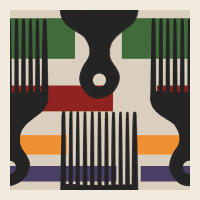 Afro Comb Seamless Pattern Zipper Hoodie | Teevron
