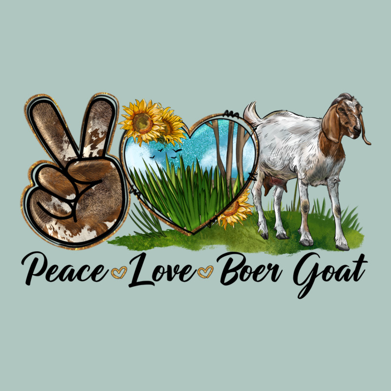 Peace Love Boer Goat Premium Sweatshirt by LillyAllenDesigns | Teevron