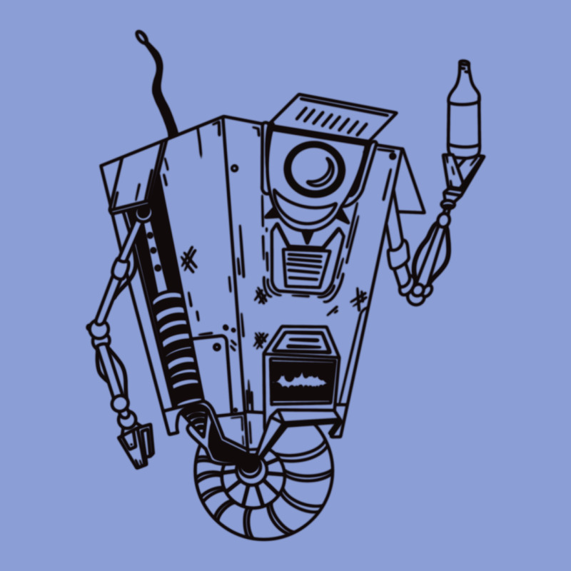 B&w Claptrap   Borderlands Long Sleeve Tee by tuanDangUi | Teevron