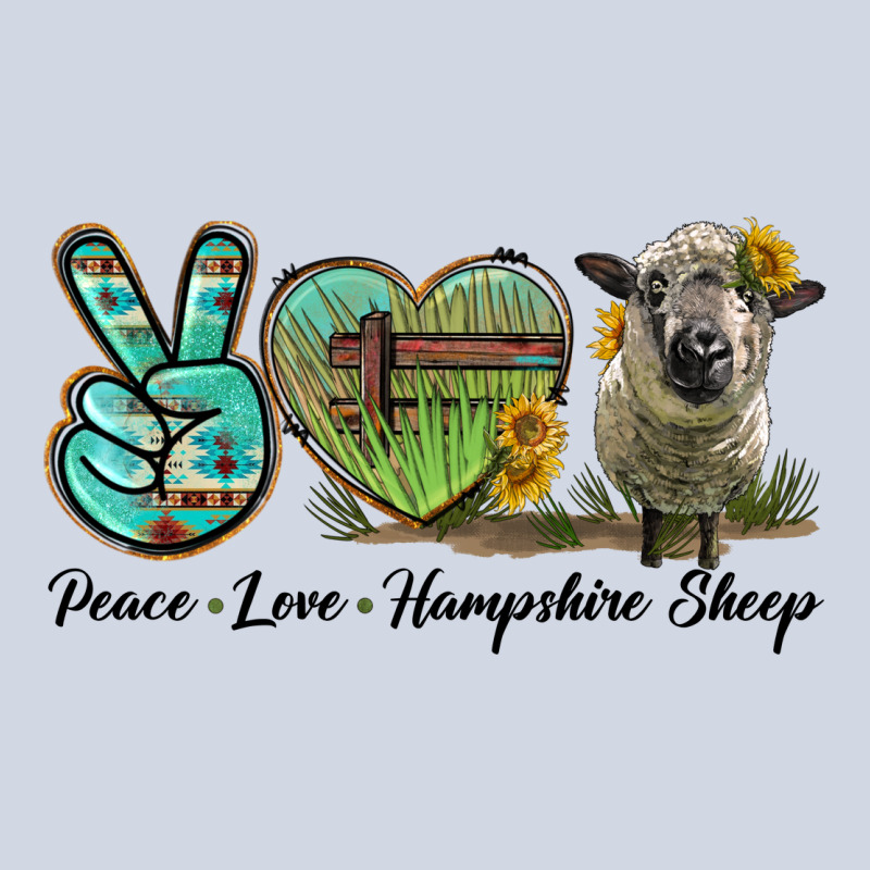Peace Love Hampshire Sheep Premium Sweatshirt by LillyAllenDesigns | Teevron