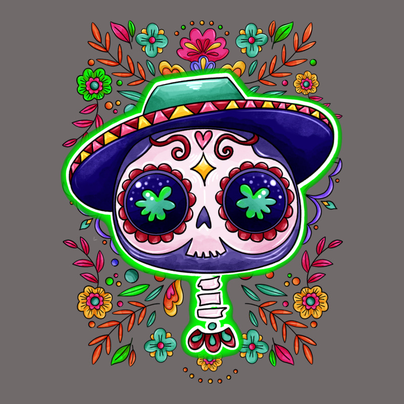Mexican Day Of Dead Sugar Skull Urban Heavy Tee by NancyCooperArtShop | Teevron