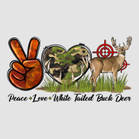 Peace Love White Tailed Buck Deer Premium Sweatshirt | Teevron