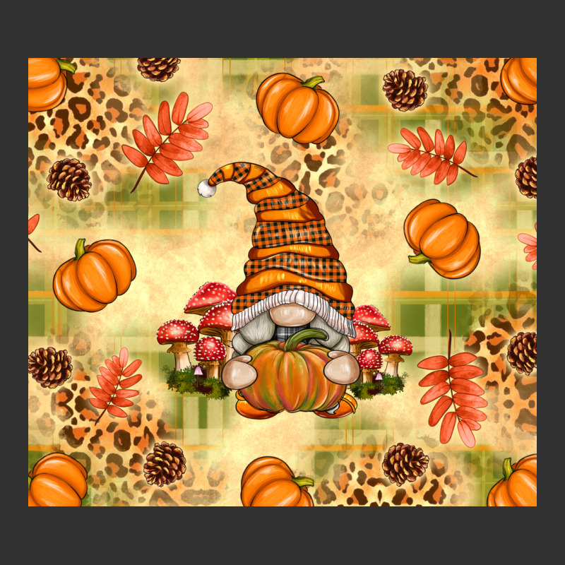 Fall Pumpkins And Gnome With Leopard Urban Heavy Tee by texasbilliewilder | Teevron
