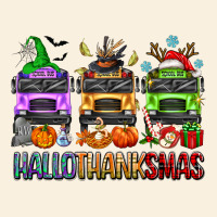 Hallothanksmas School Bus Vintage Hoodie | Teevron