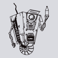 B&w Claptrap   Borderlands Zipper Hoodie | Teevron