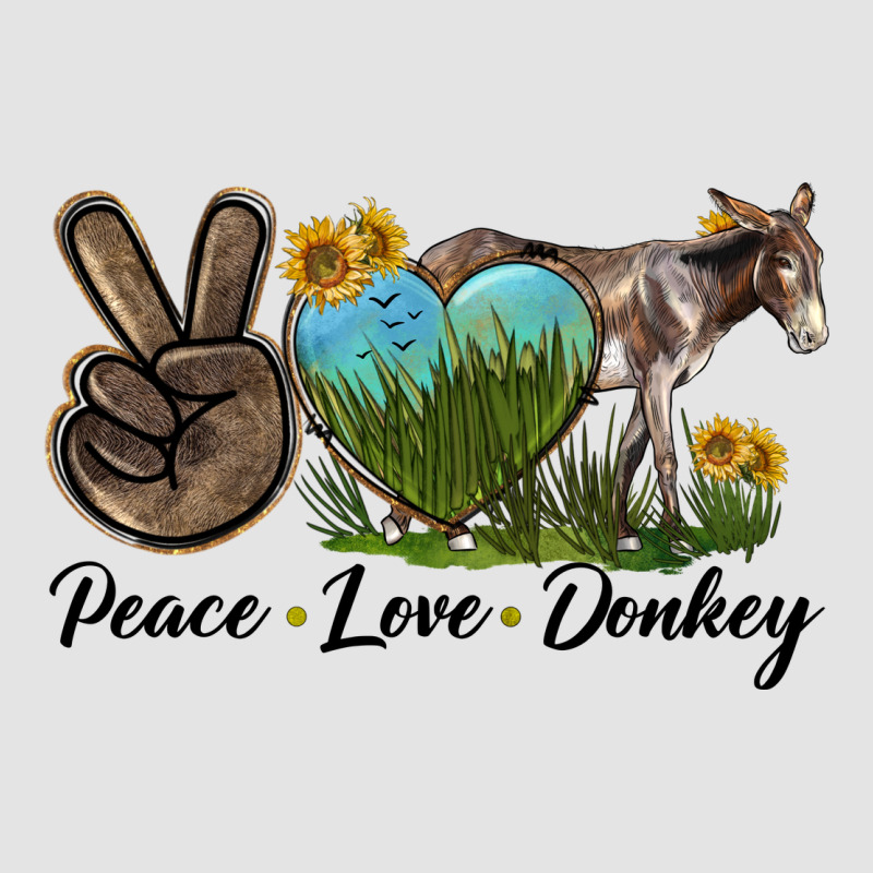 Peace Love Donkey Premium Sweatshirt by LillyAllenDesigns | Teevron