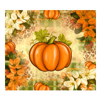 Fall Pumpkins with Flowers | Teevron