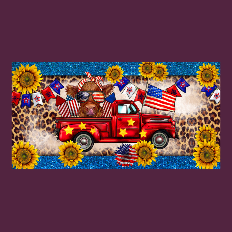 4th Of July Truck Cow License Plate Urban Hoodie by BarkalooDesign | Teevron