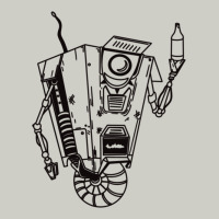 B&w Claptrap   Borderlands Heavyweight Hoodie | Teevron