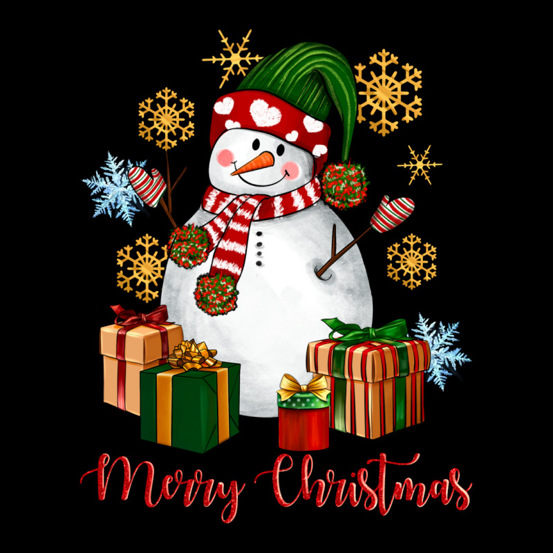 Snowman Merry Christmas Heavy Core Tee by NancyCooperArtShop | Teevron