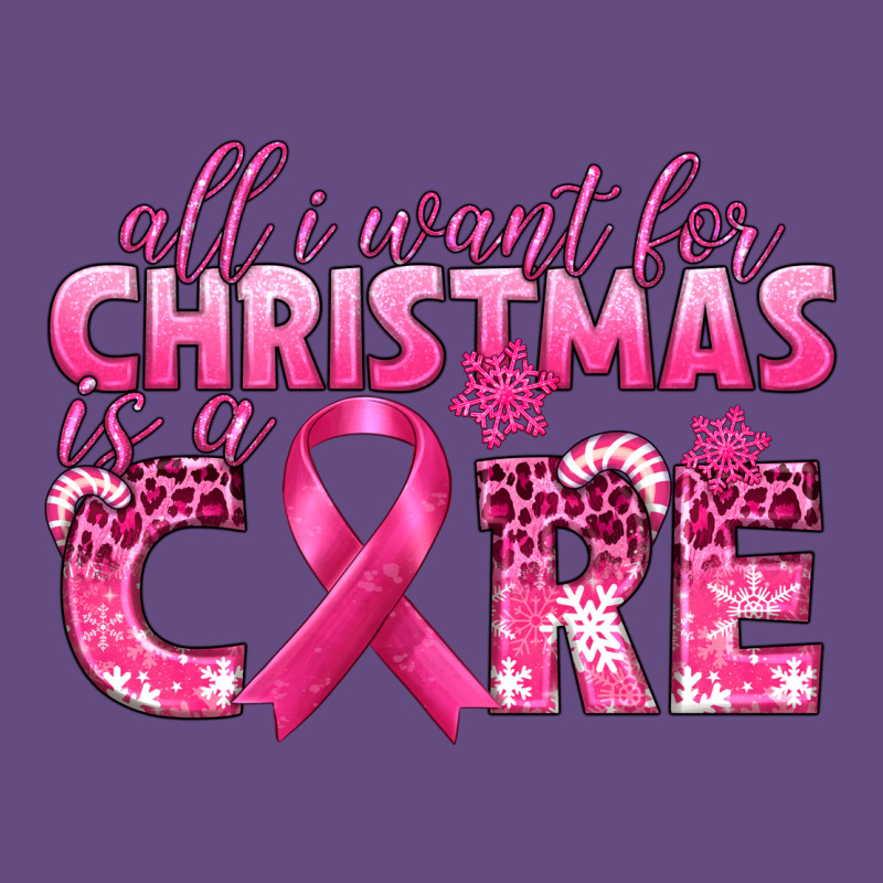 All I Want For Christmas Is A Cure Breast Cancer Vintage Hoodie by texasbilliewilder | Teevron
