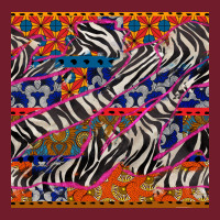 African Ankara Zebra Seamless Pattern Zipper Hoodie | Teevron