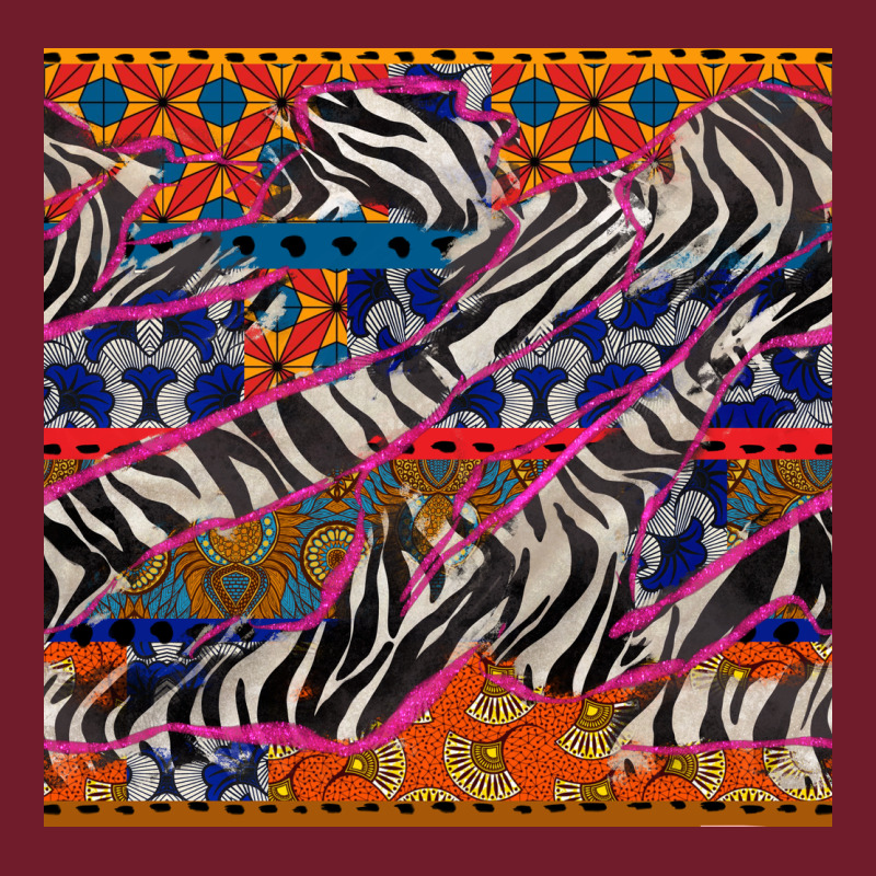 African Ankara Zebra Seamless Pattern Zipper Hoodie by BundleAndBundleShop | Teevron