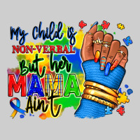 My Child Is Non Verbal But Her Mama Aint Afro Hand Rana Premium Tee | Teevron