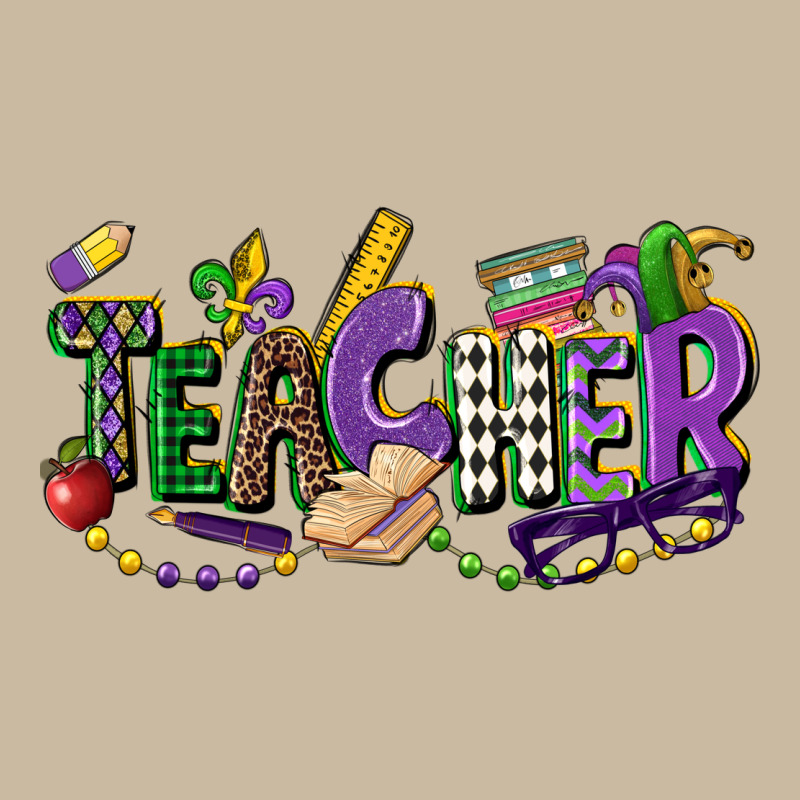 Teacher Mardi Gras Long Sleeve Tee by CowGirlArtShop | Teevron