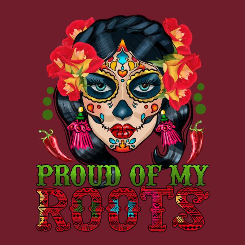 Sugar Skull Woman Proud Of My Roots Zipper Hoodie by BundleAndBundleShop | Teevron