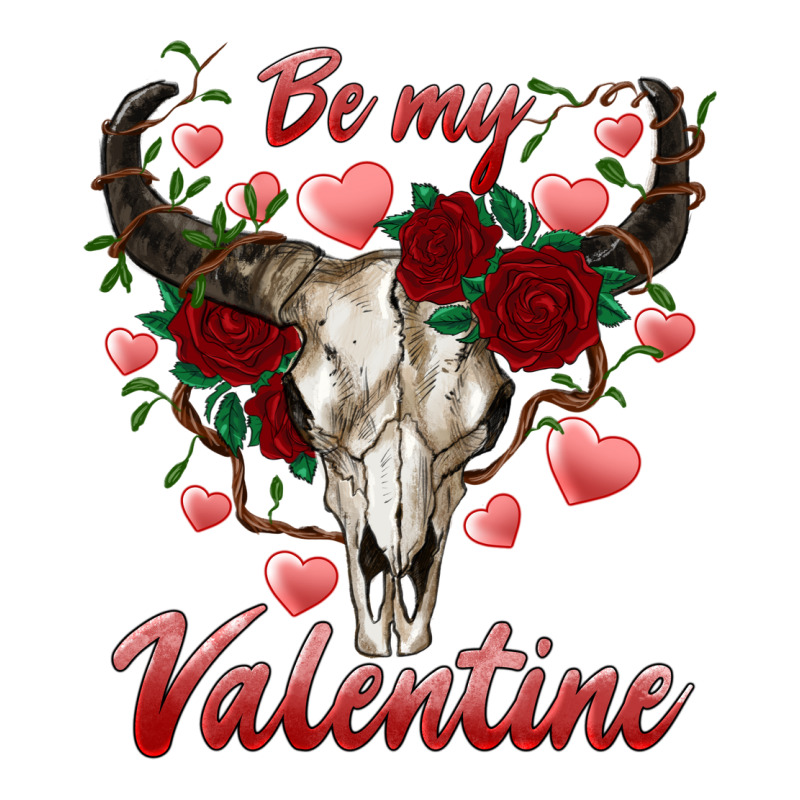 Be My Valentine Bull Skull Premium Tee by RanaPortraitStore | Teevron