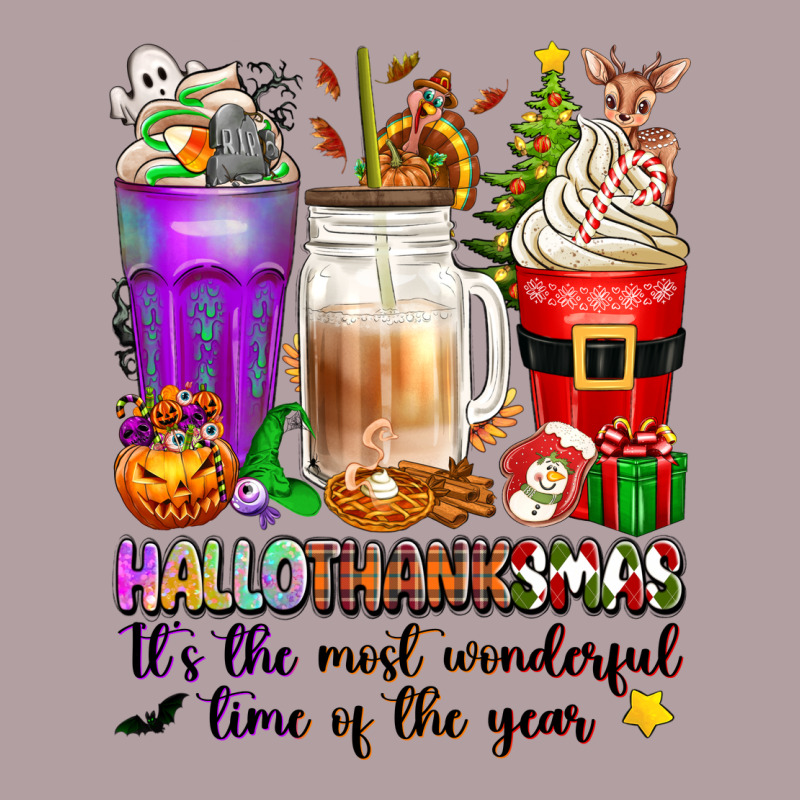 Hallothanksmas Coffee Cups Vintage Hoodie by texasbilliewilder | Teevron