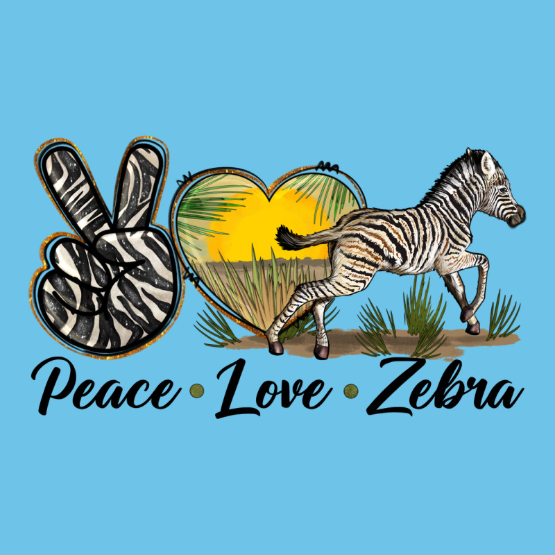 Peace Love Zebra Premium Sweatshirt by LillyAllenDesigns | Teevron