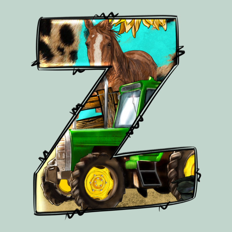 Farm Life Alphabet Lowercase Letters Z Zipper Hoodie by BundleAndBundleShop | Teevron