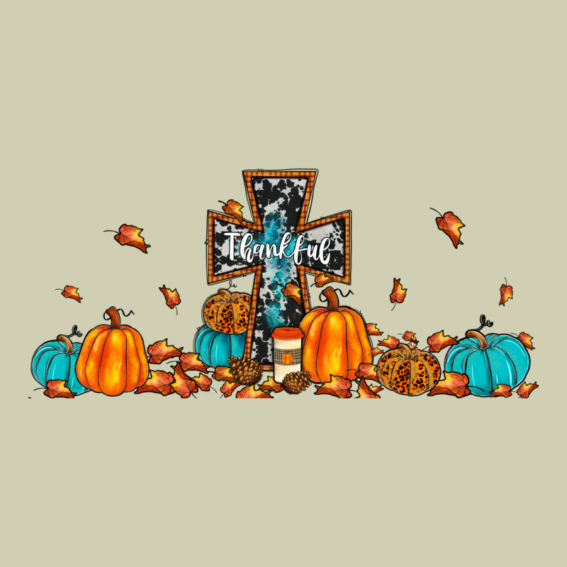 Thankful Cross Pumpkin Heavy Core Tee by JahusDesignShop | Teevron