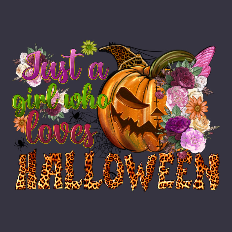 Just A Girl Who Loves Halloween Vintage Hoodie by NancyCooperArtShop | Teevron