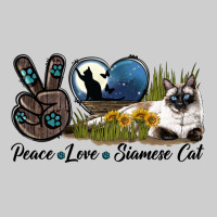 Peace Love Siamese Cat Premium Sweatshirt | Teevron