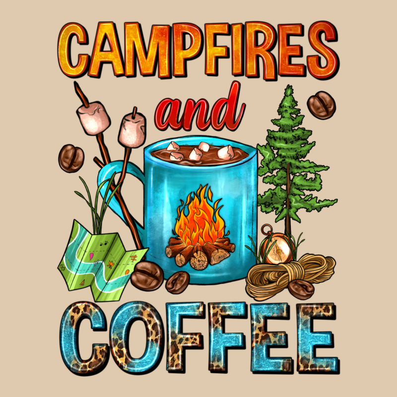 Campfires And Coffee Camping Coffee Heavyweight Sweatshirt by FaDigitalArtStudio | Teevron