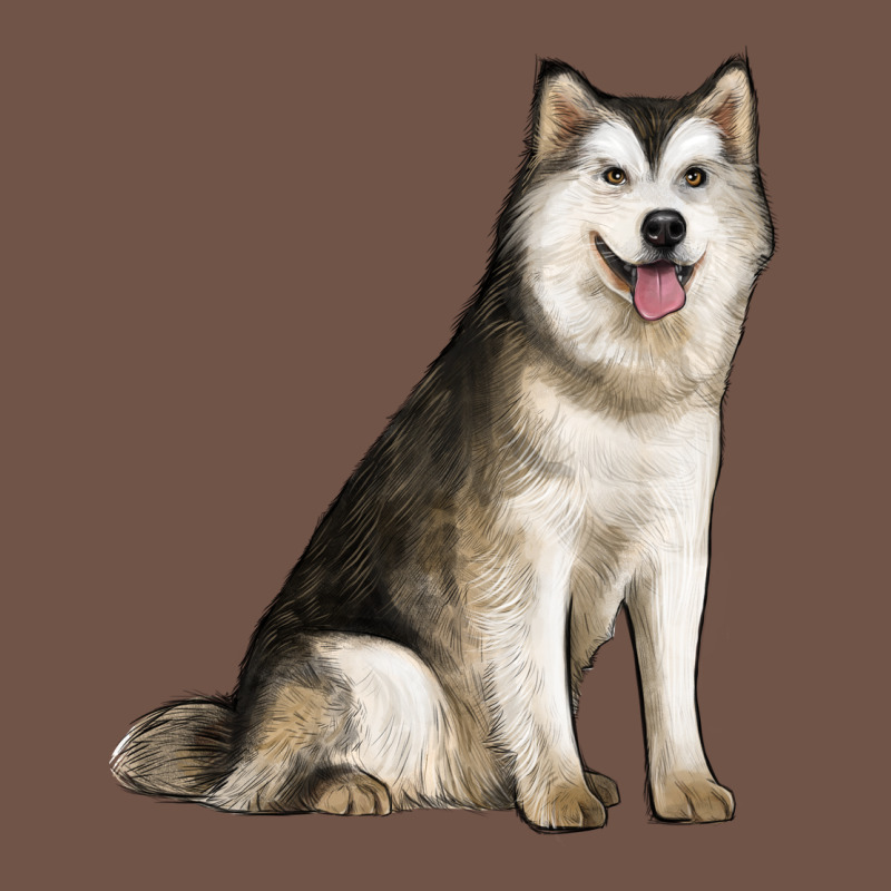 Alaskan Malamute Dog Premium Sweatshirt by LillyAllenDesigns | Teevron